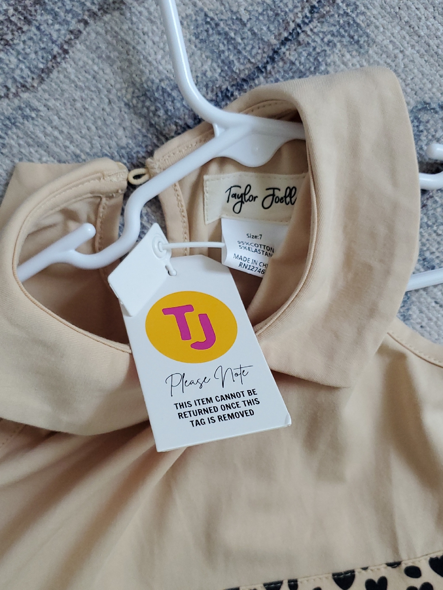 Nwt Taylor Joelle Girls Safari Dress Sz7 — image 4 of 8